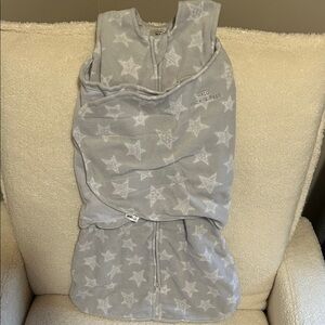 Halo Light Gray Star Swaddle Sleep Sack